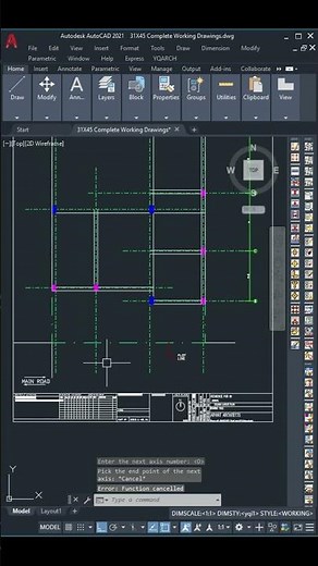AutoCAD Tips: Add Grid Names & Dimensions Correctly! #shorts