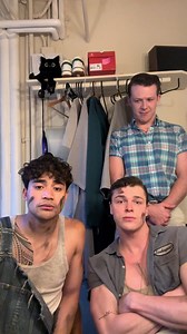 How Two-bit and Soda grt ready for a show. #outsidersmusical #staygold #outsiders #sodapopcurtis #newmusic @Daryl Tofa @The Outsiders Musical