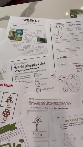 Full Year Toddler & Preschool Curriculum - Printable Homeschool Daycare Activities, Workseets, and Crafts (digital Download) - Etsy