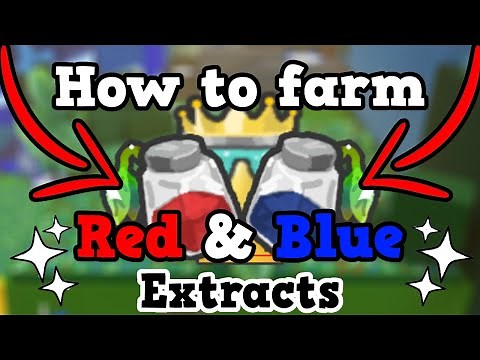 How to Farm Red & Blue Extracts | Bee Swarm Simulator