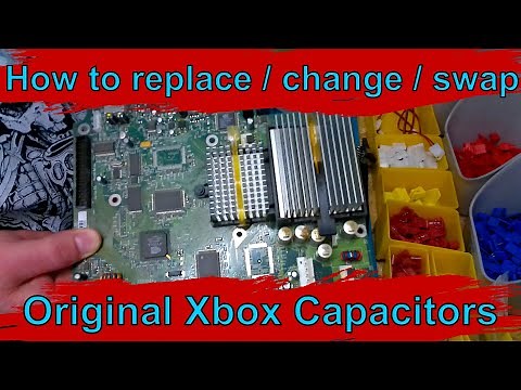 How to replace / Change / Swap your original Xbox capacitors OG Xbox motherboard Re-Cap tutorial