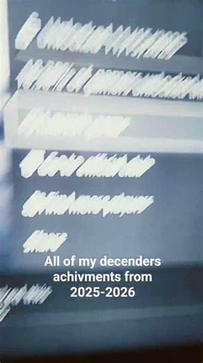 all of my achivments in decemders from 2025-2026