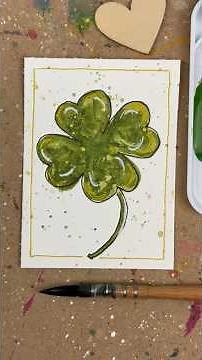 ACEO Watercolor Clover 🍀 | Beginner Friendly Mini Art Tutorial