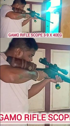 Gamo 3-9x 40AG rifle scope zeroing and review