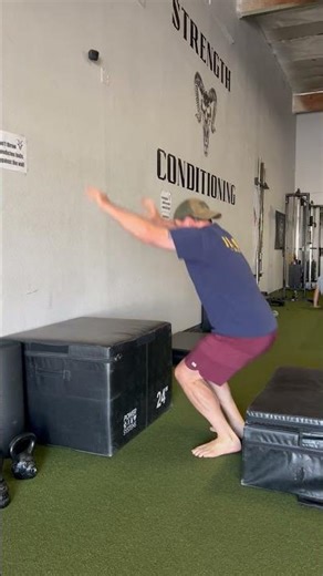 The 2nd Best Type of Box Jump for Athletes | Box Squat Box Jump