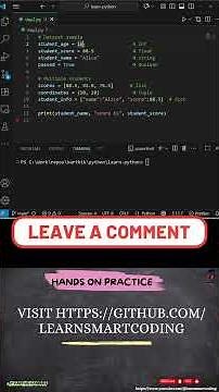 Unlocking the Secrets of PYTHON Variables and Datatypes!