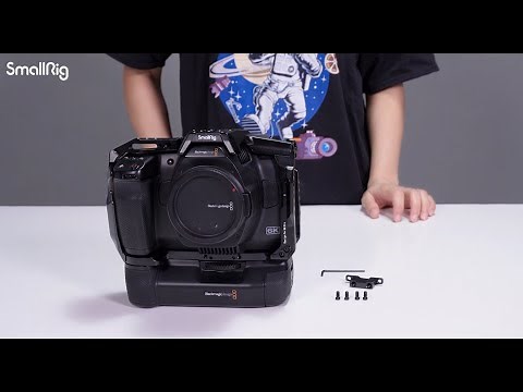 How to Install BMPCC 6K Pro Camera and Battery Pro Grip into SmallRig Cage | User Guide