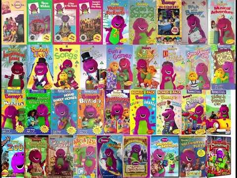 Full VHS Tape Barney Home Videos VHS And DVDS (1988-2015) From Eithan Perry