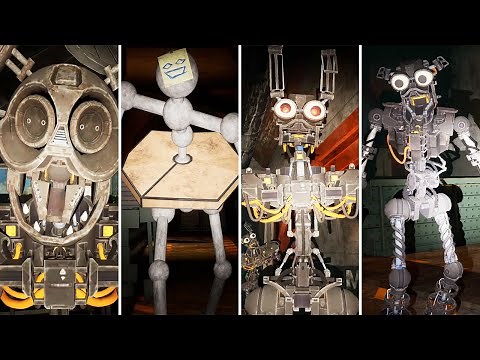 FNAF Security Breach - All Endoskeletons