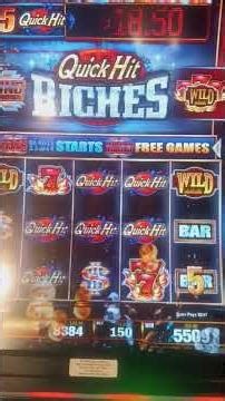 A Quick Hit Riches progressive jackpot win that's close to being a big win!