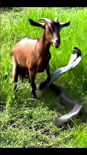 Snake Kills a Goat! Shocking Wildlife Encounter Caught on Camera#wildlife #viralvideo