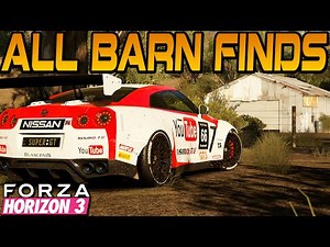 Forza Horizon 3 ALL 15 BARN FIND LOCATIONS GUIDE