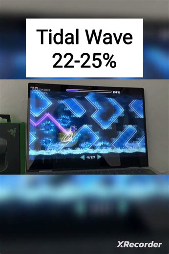 Tidal Wave 22-25% | with CBF, 60Hz #geometrydash #gddemon #tidalwave