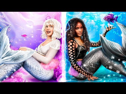 Gentille Sirène VS Méchante Sirène ! Les Sirènes Construisent Une Pièce Secrète A L’École !