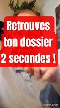 retrouves en 2 secondes un fichier perdu sur ton pc