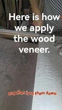 Here is how we apply the wood veneer.