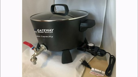 Wax Melter for Candle Making: Extra Large 17.5 LB Wax Capacity Electric Wax Melting Pot Machine with Quick-Pour Spout & Free Ebook