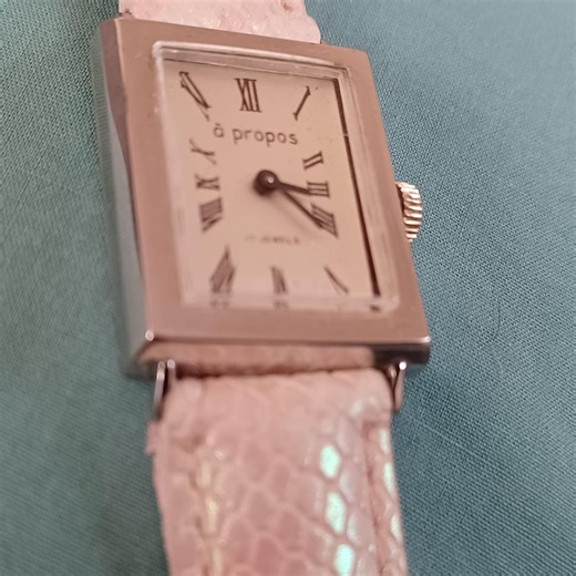 Jules Jurgensen Apropos Women’s Watch Silver 17 Jewels Mechanical Tank Working Pink Swiss Dress Fashion Jewelry - Etsy