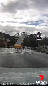 66K views · 212 reactions | Dashcam has captured the moment an Adelaide Metro bus ignored red flashing lights, making a daring dash through a level crossing moments before a freight train passed at Nairne in the Adelaide Hills. The latest in 7NEWS Adelaide at 6pm. #Nairne #7NEWS | 7NEWS Adelaide | Facebook
