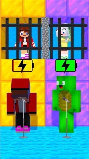 Help JJ and Mikey Singing and Dancing to Save their Sisters - MAIZEN Minecraft Animation #shorts