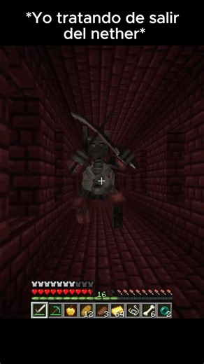 Cuando tratas de salir del nether en Minecraft #blockblast