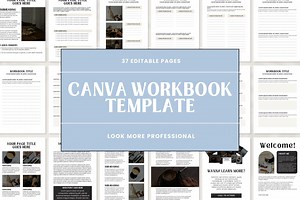 Workbook Template | Canva Workbook | Canva Templates | Coaching Template | Course Workbook | Coaching Workbook | Worksheet Template - Etsy