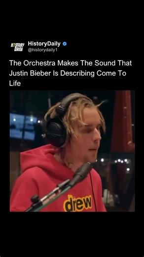 Justin Bieber tries to describe something that normally only lives in the mind of an artist: a sound that does not yet exist. It's not a finished song or a clear melody, but emotions, layers, and sensations waiting to take shape. Before him, conductor George Smith listens with rapt attention. Without a score or prior rehearsal, he begins to translate abstract ideas into precise movements. The orchestra responds as if that sound had always been there, waiting for the moment to come to light. What