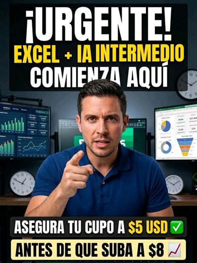 Curso Intermedio de Excel IA: ¡Aprovecha la Oferta!