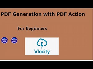 PDF Generation With PDF Action Element | By Santosh