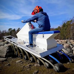 This $22,000 centipede-inspired vehicle has 18 wheels to glide over terrain with obstacles. ULEAD is a revolutionary all-terrain vehicle technology that utilizes a unique suspension system with 18 individually controlled and suspended wheels. Developed by Finnish startup 18 Wheels, this innovative design enables ULEAD vehicles to achieve exceptional performance and handling across a wide range of terrains while also minimizing environmental impact. You can order the 18-wheel quad during the pre-
