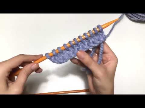 Bagaimana cara merajut dengan tusuk polos?