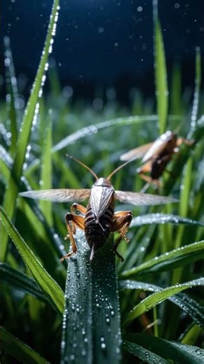 Relaxing and Soothing Piano music with Crickets sounds #shorts #02