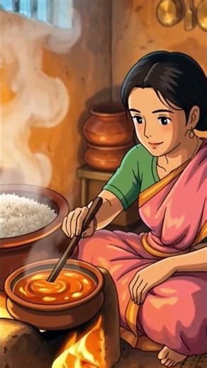 Peaceful Village Life During Monsoon 🌧️ | Cozy Family Night | Ghibli Animation/Nostalgic