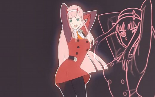 【魔性】国家队 02摇 zero two dance 02 跳舞 →anime girl dance