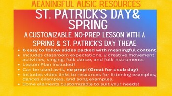 Spring & Saint Patrick's Day Themed Music Lesson | K–2