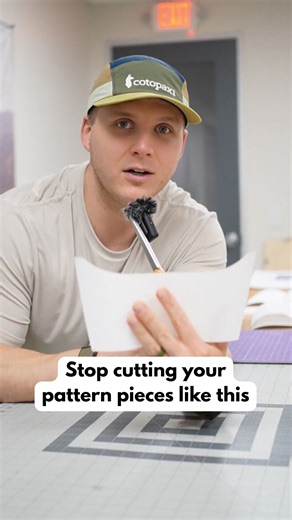 When you’re creating pattern, it’s hard to maintain symmetry with hand cut pieces. This little tip can help you dial in your shaping so it gives little more “impressive maker” and a little less “sketchy homemade” | Ripstop by the Roll
