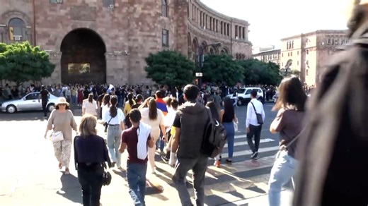 Armenian Students Protest On The Streets Of Yerevan