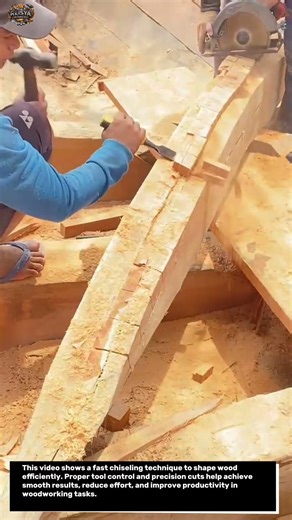 Fast Chiseling Technique for Maximum Results | Efficient Woodworking Skills