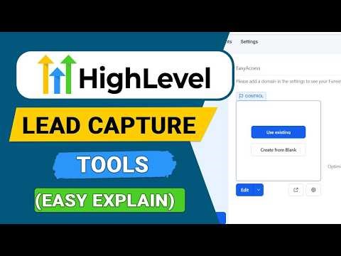 GoHighLevel Lead Capture Tools — Easy Explain
