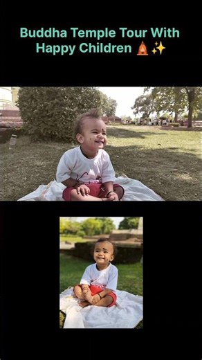 Buddha Temple Tour With Happy Children 🛕✨#videos #short #kushinagar #maa #temple #kushinagar #viral