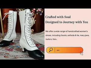 Handmade Two-Tone Victorian Lace-Up Mid Calf Boots for Women Pointed Toe Vintage #shoes #handmade