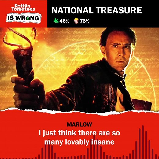 'National Treasure' is Rotten at 46% on the Tomatometer - but does it deserve to be? We break it down in the latest episode of our podcast. | Rotten Tomatoes