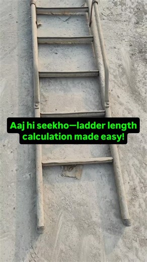 Ehs_2020 on Instagram: "ladder length calculation made easy. #ladder #lenght #reels #reels #comment #viral #trendingreels #video #knowledge #safety #safetyfirst #reelsinstagram #construction"