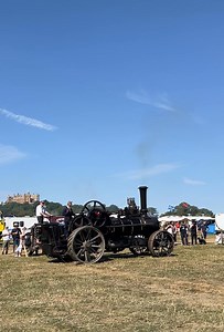 Cable winching demonstration at Belvoir Castle Steam rally last weekend. Fowler single cylinder ploughing engine No.2267 of 1874 pulls BB No.14376 of 1917 across the playpen | SiCol Transport Publishing