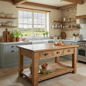 Reclaimed Wood Kitchen Island Rustic Counter Height Kitchen Table, Custom Farmhouse Kitchen Island Wood Counter Height Table With 3 Drawers - Etsy UK