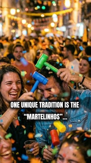 LISBON STREET FESTIVAL 🔨 PEOPLE PLAYFULLY HITTING EACH OTHER WITH PLASTIC HAMMERS!