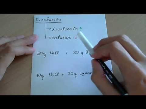 Disolución/solución: soluto y disolvente (o solvente)