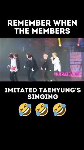 BTS IMITATING V'S VOICE (BOY IN LUV)