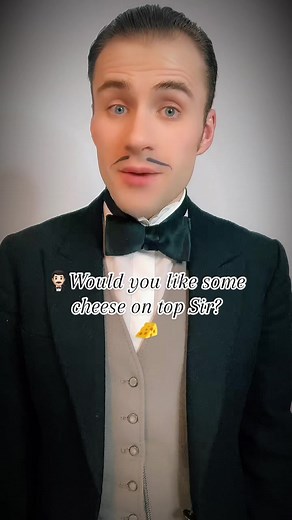 Here’s a cheesy open duet!🤵🏻‍♂️🧀#humphrythebutler#humphrywholesome#tiktokbutler#butler#duet#duettable#duetthis#openduet#cheese#cheesy#yum#cheesetok#cheez#cheezit#cheeseit#fancy#posh#yummy#funny#fun#lol#rofl#cheeses#cheesed#foryoupage#foryou#forupage#foru#4youpage#4you#4u#4upage#fypage#fy#fyp#fypg#fyoupage#🤵🏻‍♂️#🧀#🧀🧀 #🧀🧀🧀 #🧀😋#🔔