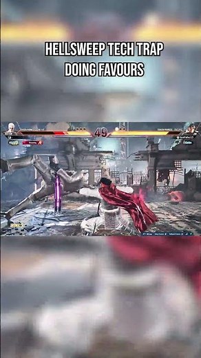 Hellsweep tech trap doing favours! #tekken8 #tekken #jin #kazama #jinkazama #tk8 #tk #gaming #games